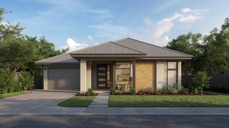 Thiết kế nhà cấp 4 diện tích nhỏ mái thái đẹp thanh lịch