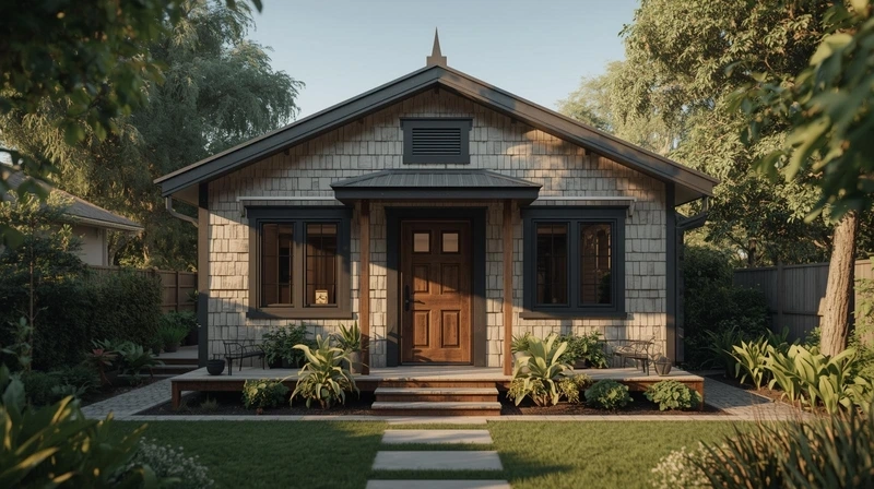 Thiết kế nhà cấp 4 diện tích nhỏ nông thôn thoáng và mát