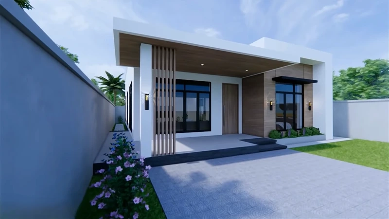 Cảm hứng thiết kế từ mẫu nhà cấp 4 mái bằng đẹp