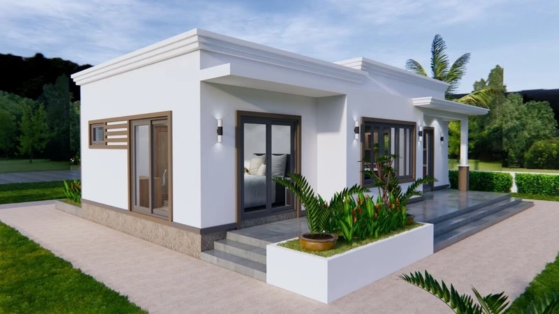 Giải pháp tiết kiệm cùng mẫu nhà cấp 4 mái bằng giá rẻ