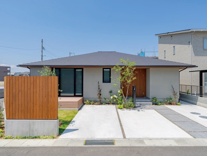 Không gian sống tinh gọn với nhà cấp 4 mái nhật hiện đại