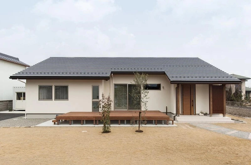 Trải nghiệm tiện nghi từ nhà cấp 4 mái nhật đơn giản