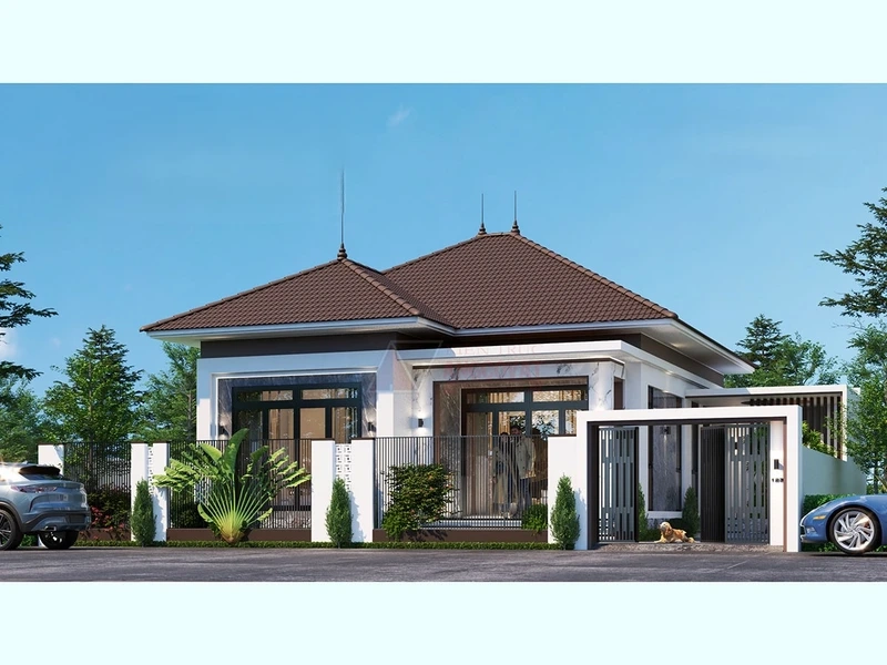 Tối ưu công năng qua thiết kế nhà cấp 4 mái nhật