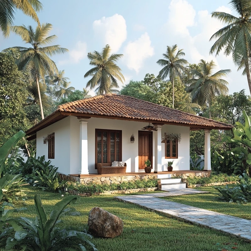 Ấn tượng với nhà cấp 4 nông thôn có hiên rộng thoáng mát