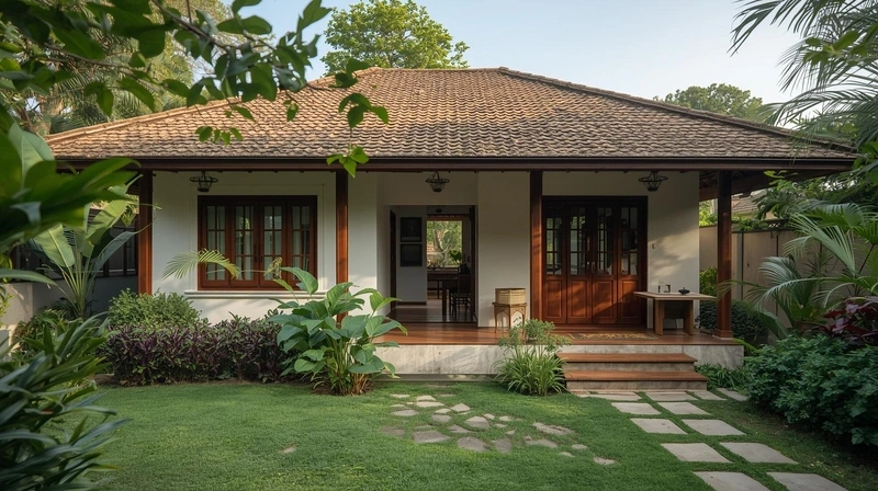 Mẫu nhà cấp 4 sân vườn rộng rãi thoải mái sinh hoạt