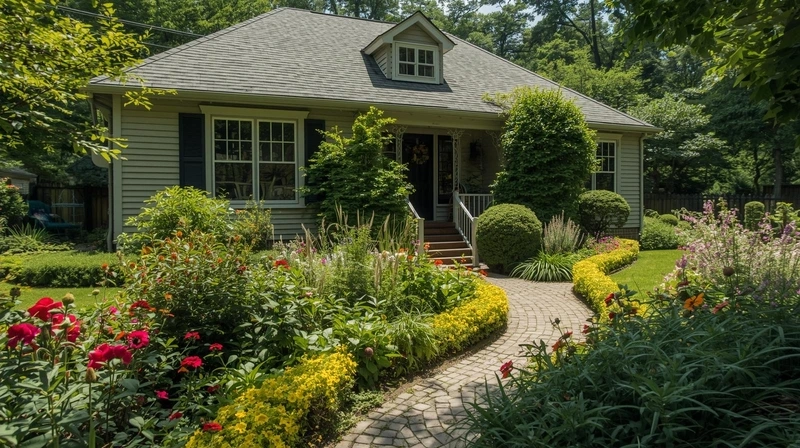 Phối cảnh phối cảnh nhà cấp 4 sân vườn sống động hấp dẫn