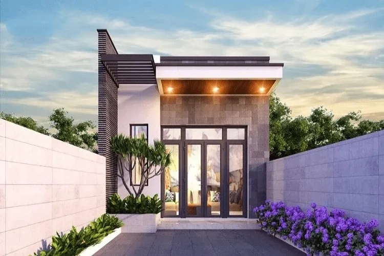 Ảnh thiết kế nhà ống 1 tầng nhỏ gọn tiện nghi