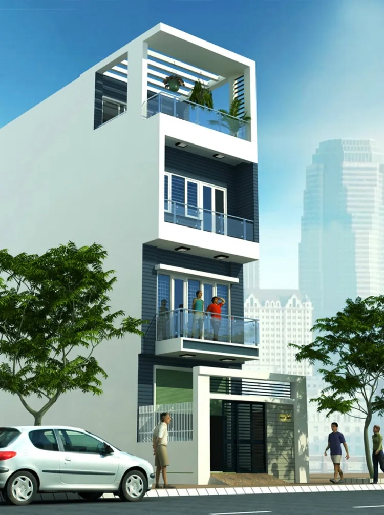 Tổng hợp ý tưởng thiết kế nhà ống 1 tum tiện nghi, tối ưu