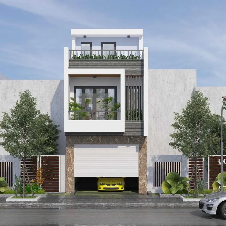 Xem ảnh thiết kế tum kết hợp sân thượng tiện ích, đẹp mắt