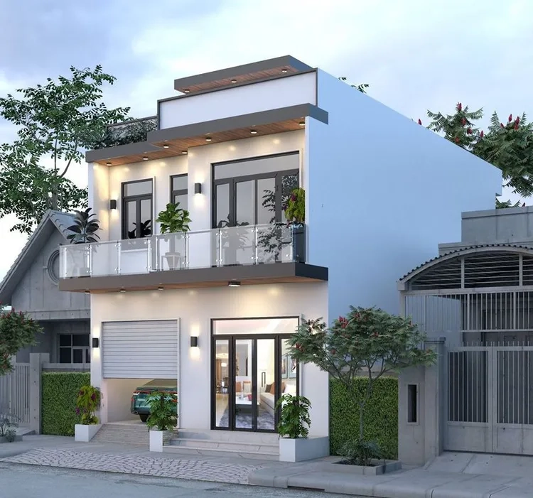 Khám phá ảnh nhà ống có tum đẹp hiện đại, sang trọng