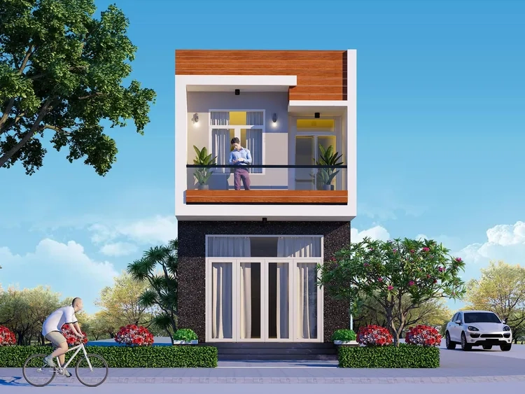 Giải pháp đẹp tiết kiệm từ ảnh mẫu nhà ống 2 tầng giá rẻ