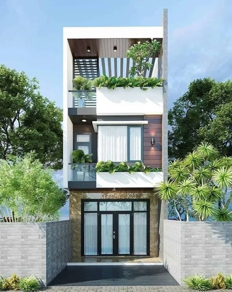 Bố cục nội thất nhà ống 3 tầng tối ưu không gian sống tinh gọn