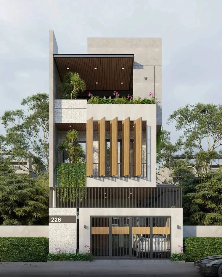 Khám phá nét tinh tế trong ảnh kiến trúc nhà ống 3 tầng đẹp