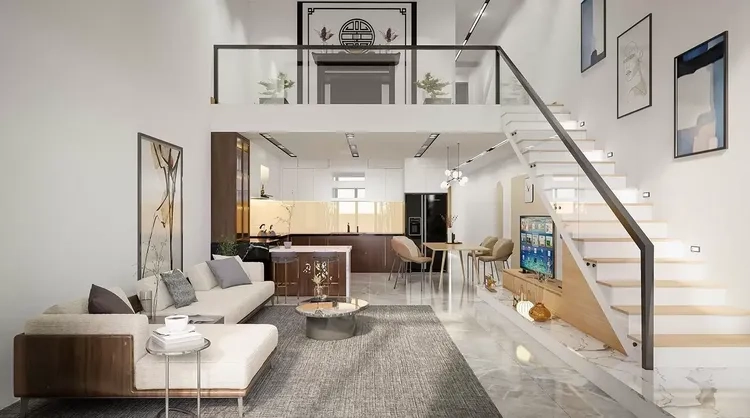 Chiêm ngưỡng ảnh nhà ống gác lửng chi phí thấp tiện ích