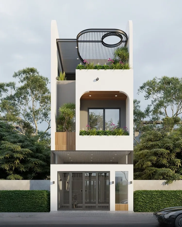 Chiêm ngưỡng ảnh mặt tiền nhà ống hiện đại tinh tế