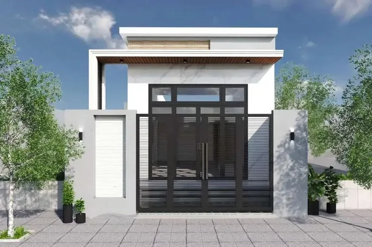 Khám phá ảnh nhà ống mái bằng kiểu tối giản hiện đại