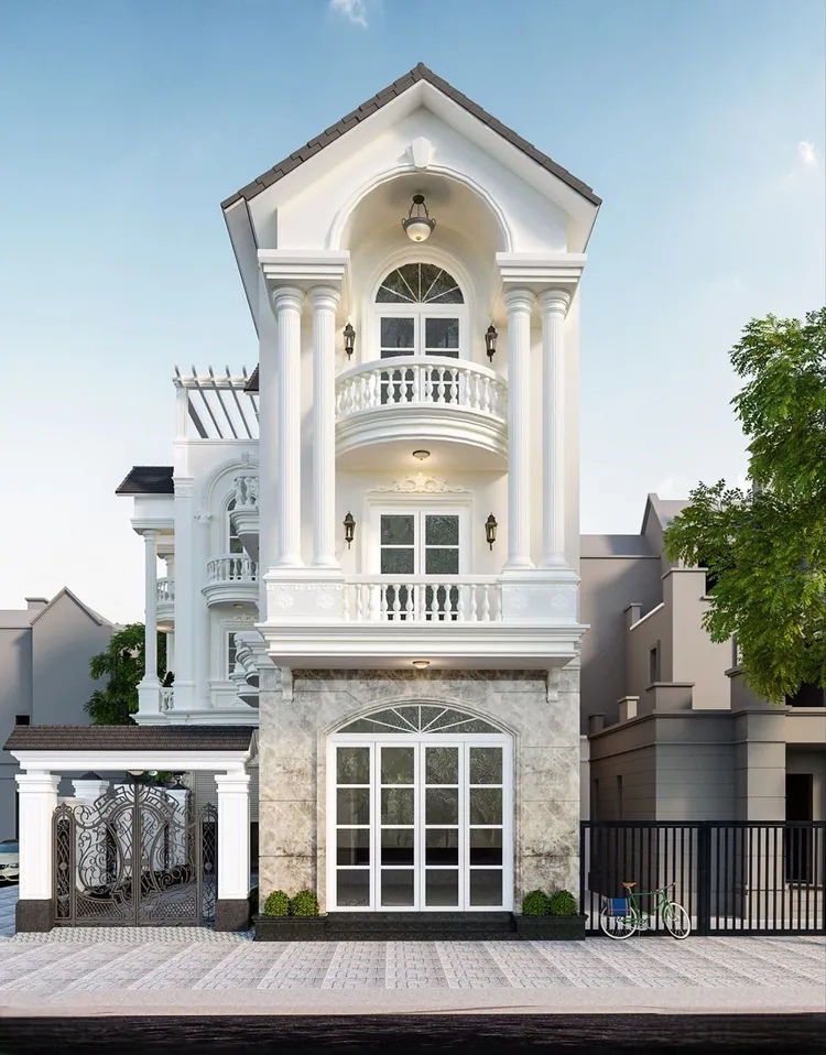 Trải nghiệm hình ảnh nhà ống mái thái hiện đại đẹp mắt