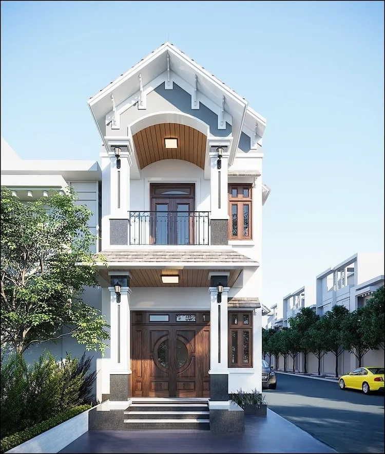 Khám phá hình ảnh sân vườn trước nhà ống mái thái tuyệt đẹp