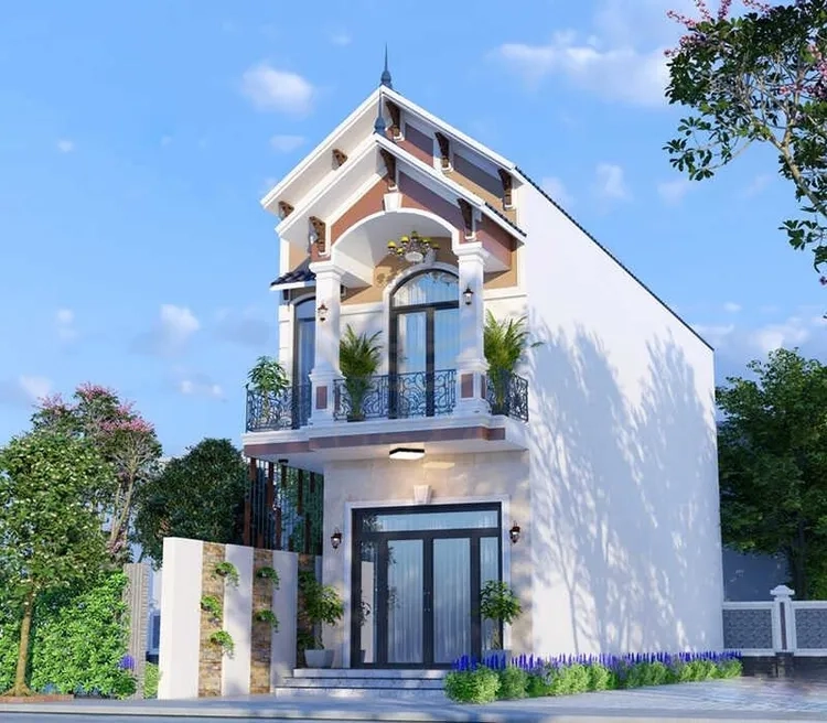 Xem ngay hình ảnh nhà ống mái thái có gara hiện đại