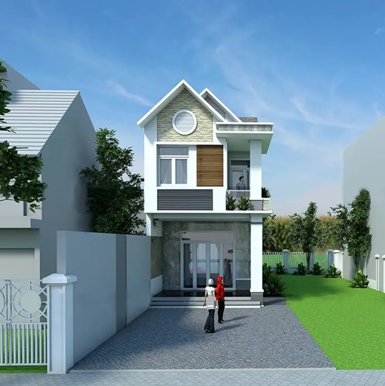 Chiêm ngưỡng hình ảnh nhà ống mái thái trên đất nhỏ gọn