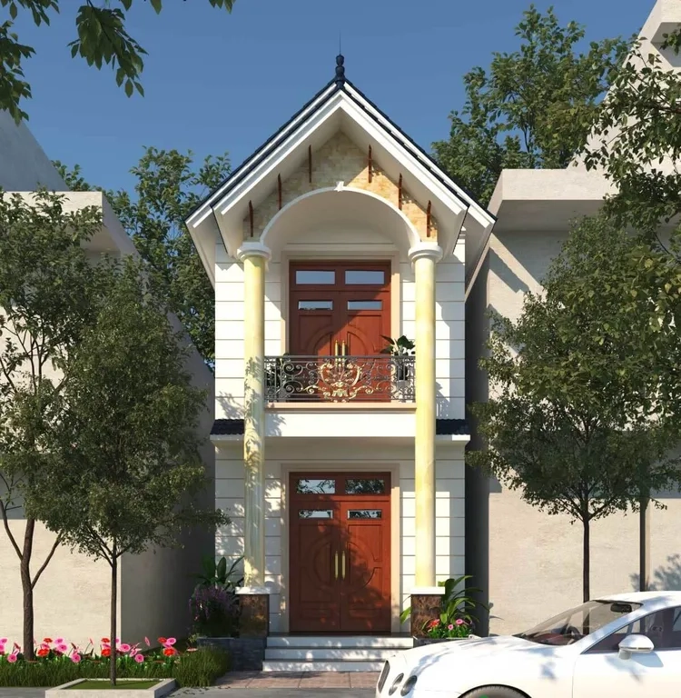 Xem ảnh thiết kế phòng khách tân cổ điển nhà ống đầy tiện nghi