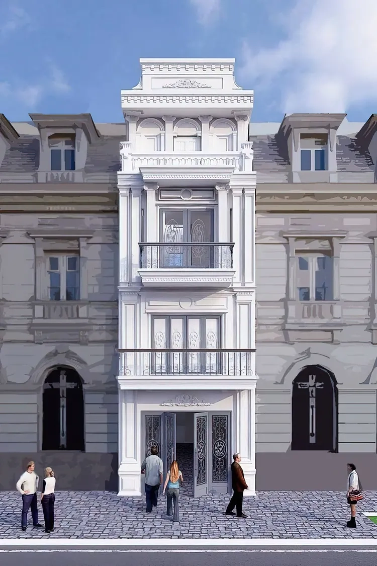 Xem ảnh thi công thực tế nhà ống tân cổ điển đẹp và chuẩn chỉ