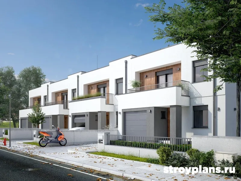 Bản vẽ nhà ống có gara chi tiết