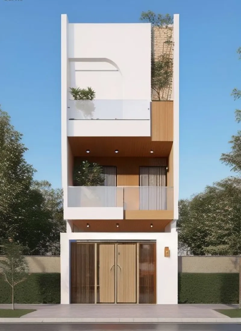 Nhà phố 5m diện tích nhỏ