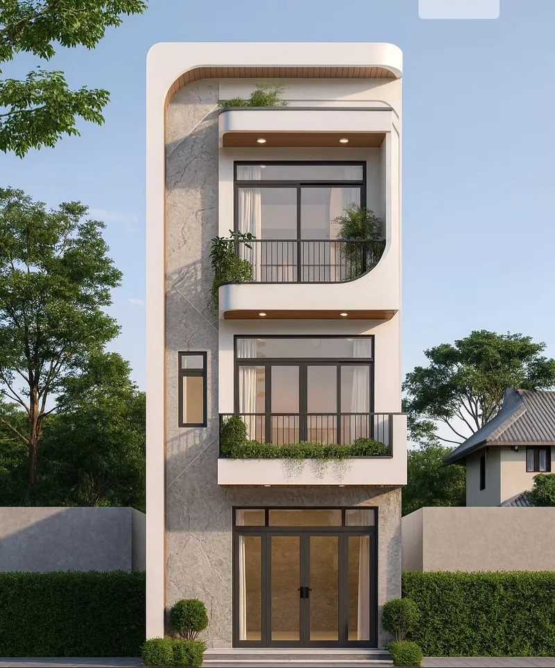 Nhà phố 6m có sân vườn