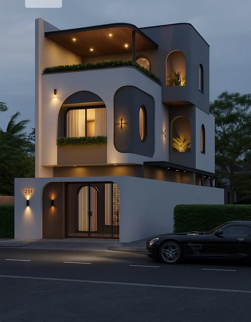 Mẫu nhà phố mặt tiền 6m đẹp được ưa chuộng