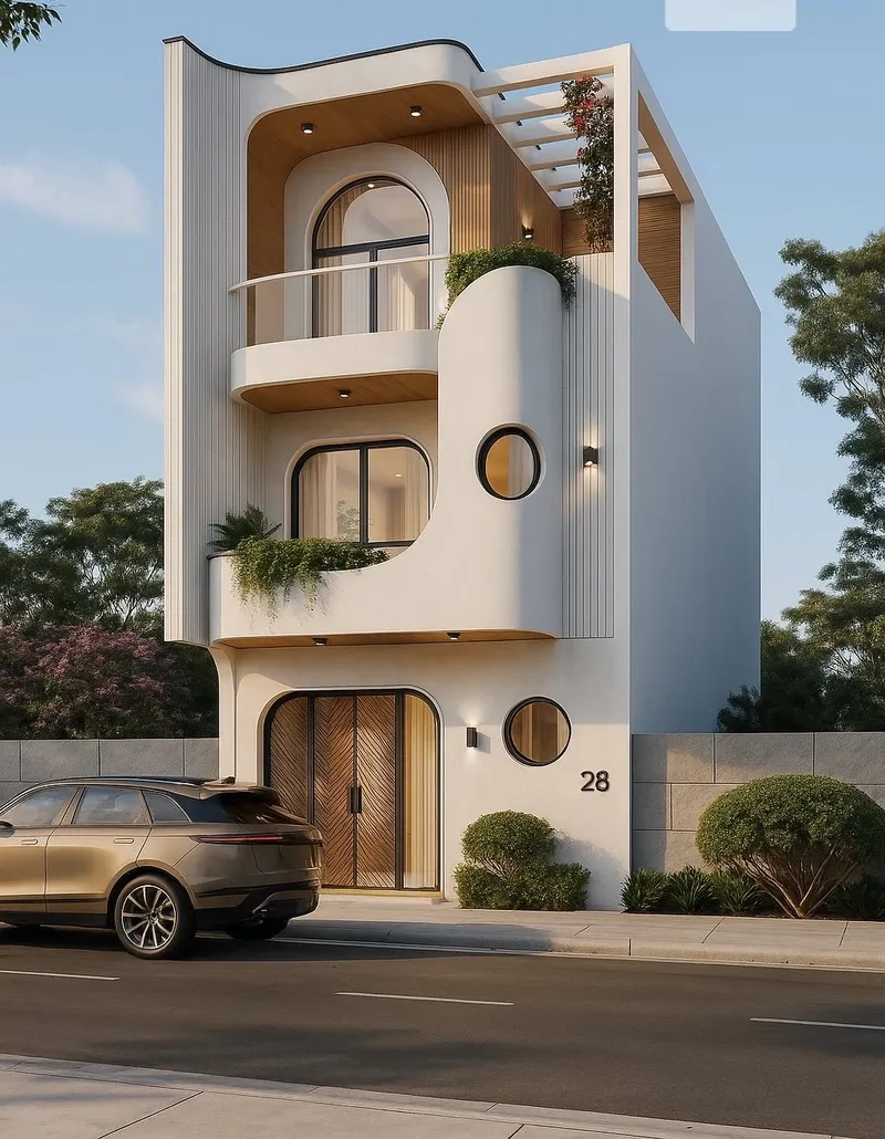 Nhà 6m có gara tiện lợi