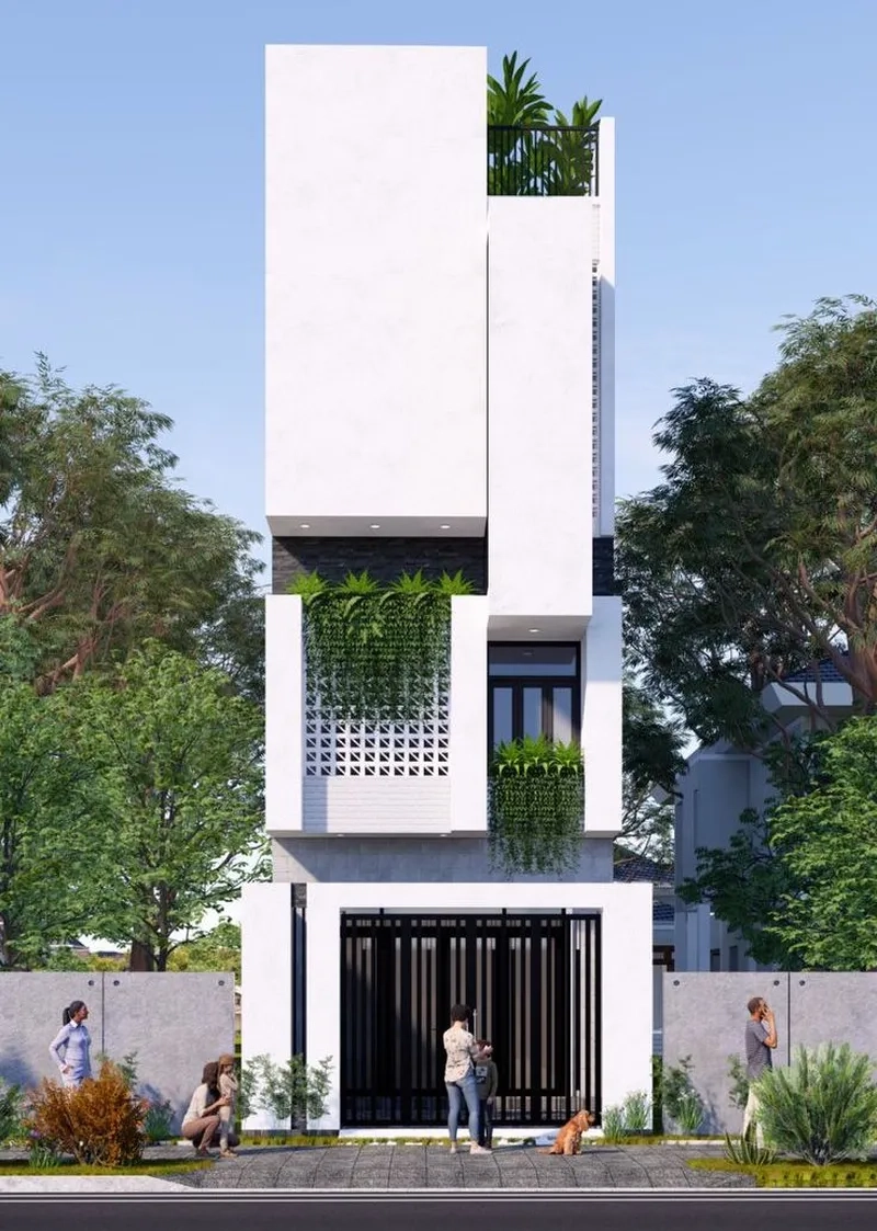 Nhà phố 2 tầng mặt tiền 6m