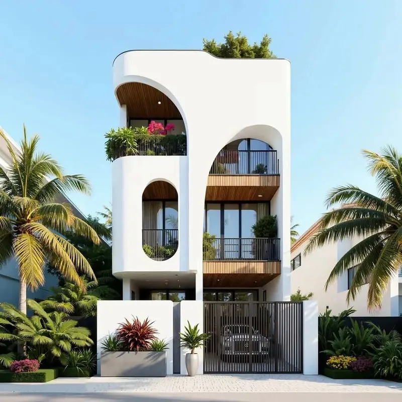 Nhà phố 2 tầng mặt tiền 7m