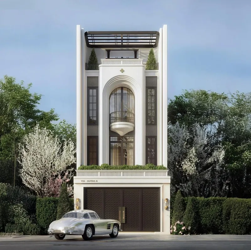 Nhà phố 3 tầng tân cổ điển