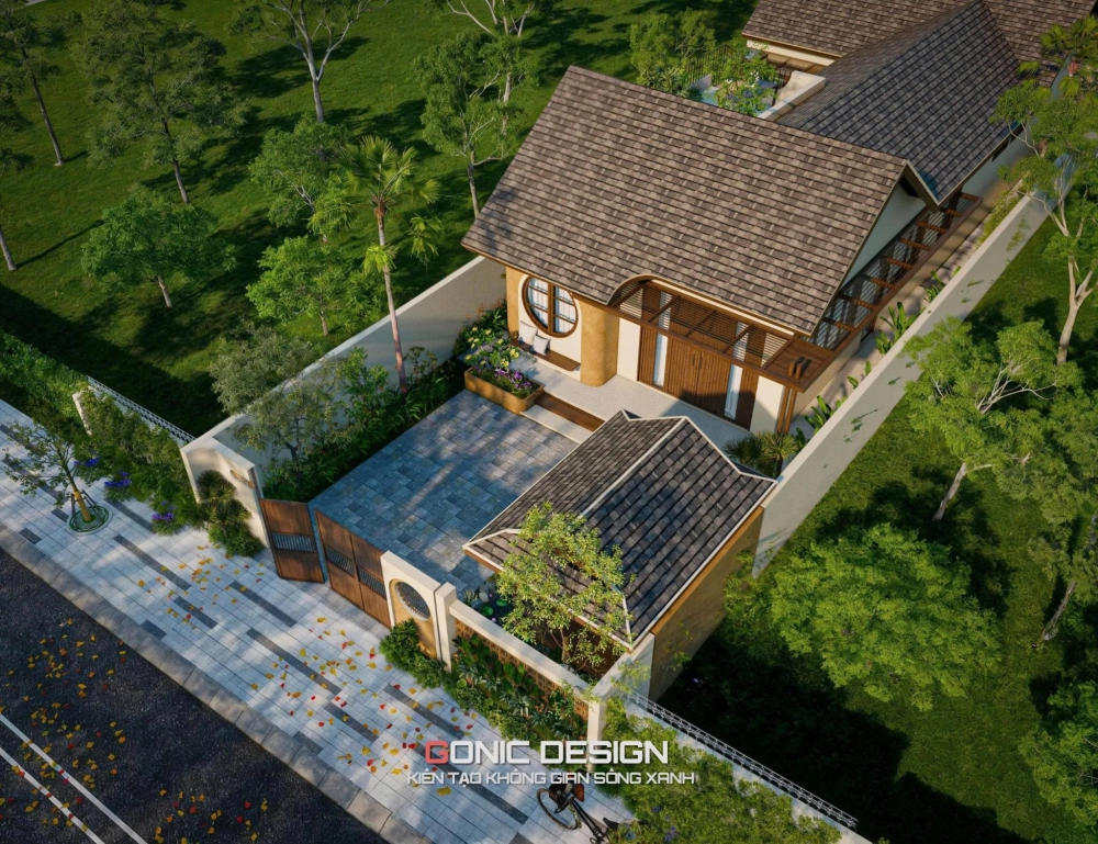 Mẫu nhà chòi đơn giản làm nơi uống trà chiều thi vị