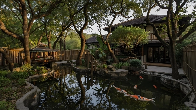 Kiến trúc nhà vườn sinh thái ngoại ô gần gũi thiên nhiên