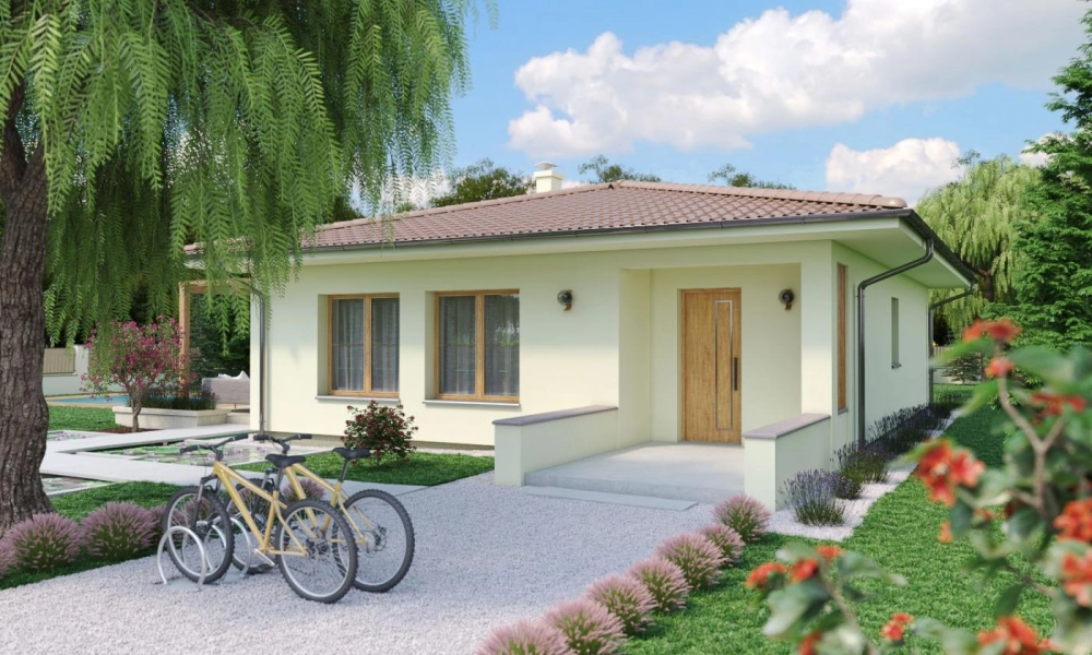 Hệ thống đèn chiếu sáng lung linh cho nhà vườn cấp 4