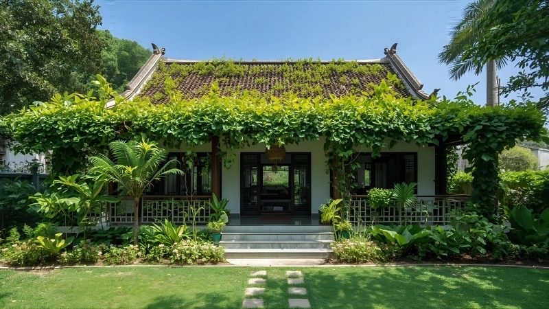 Mô hình nhà vườn sinh thái với hệ thống tưới tiêu tự động