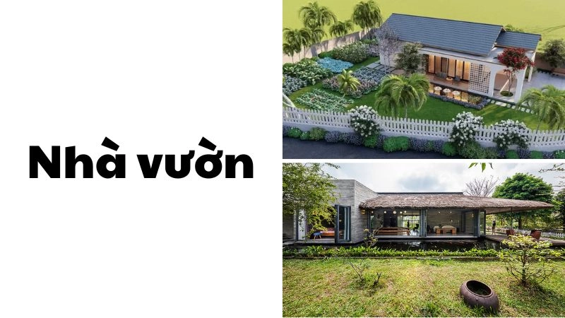 Nhà vườn ưu tiên đón nắng gió tự nhiên