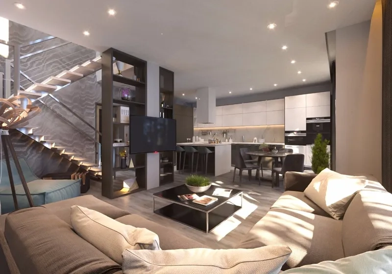 Bàn ghế phòng khách nhà phố