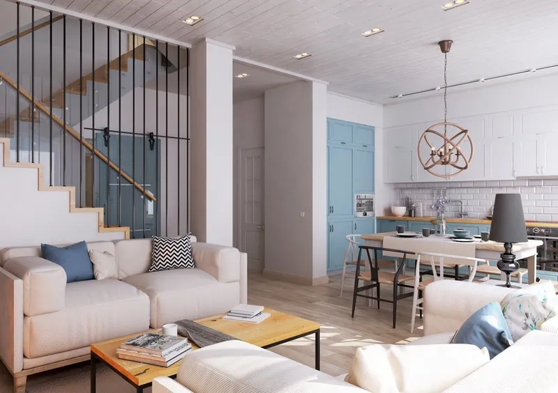 Đèn phòng khách nhà phố