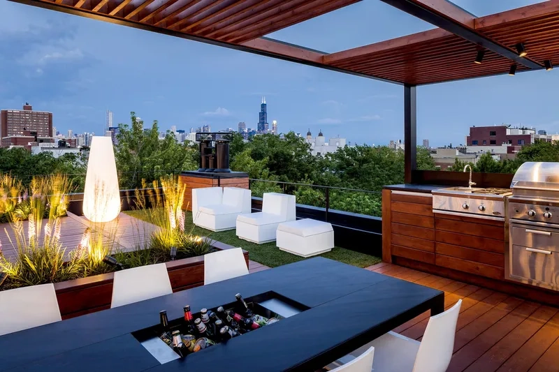 Sân thượng trồng cây cảnh