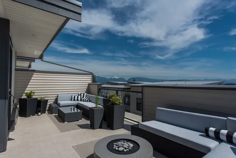 Góc sân thượng cafe