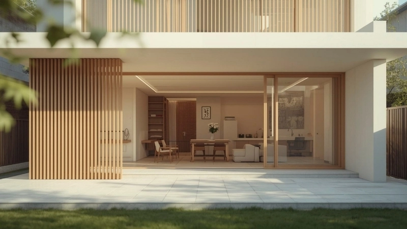 Cách bố trí cây xanh sân vườn tạo bóng mát cho khu vực uống trà chiều