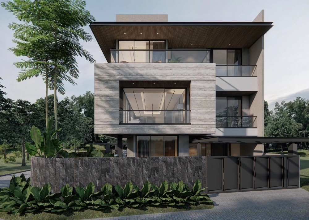 Hệ thống ánh sáng ban đêm của mẫu thiết kế nhà vườn đẹp