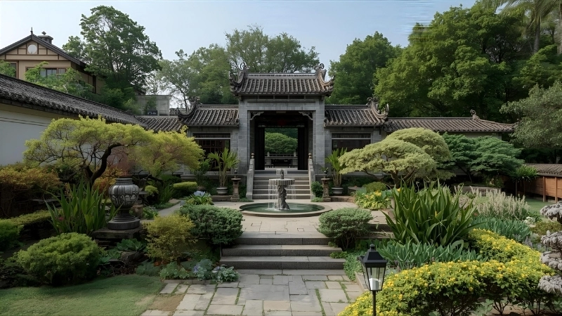 Bố trí tiểu cảnh lu nước phong thủy thu hút tài lộc cho gia chủ