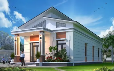 Tuyển tập mẫu nhà cấp 4 mái lệch hiện đại đủ công năng