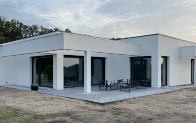 99+ Mẫu nhà vườn mái bằng đẹp dẫn đầu xu hướng