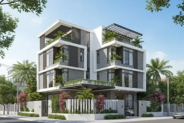 Tuyển chọn ảnh biệt thự 2 mặt tiền lộng lẫy đẹp khó rời mắt