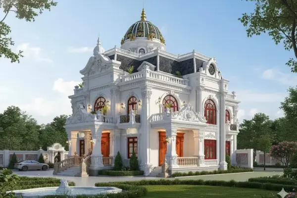 Hình ảnh biệt thự lâu đài đẹp chuẩn đẳng cấp thượng lưu